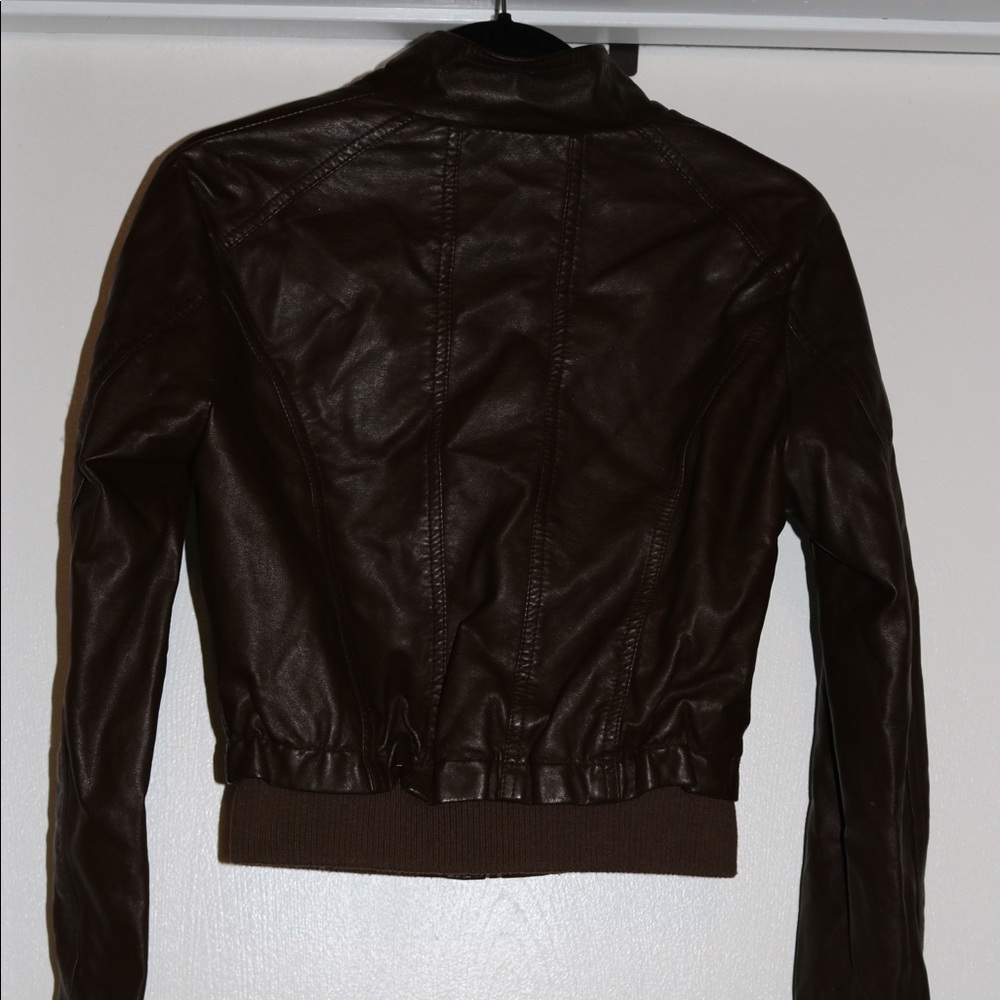 Brown Pleather Jacket